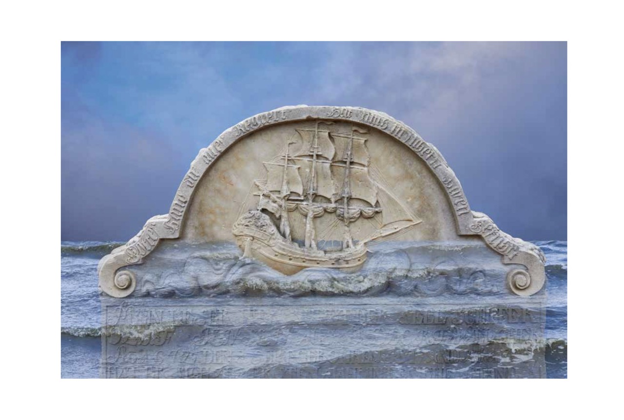 Grabstein Oluf Jensen, Amrum