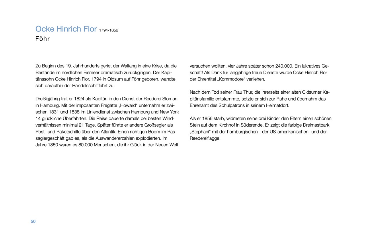 Ocke Hinrich Flor, Föhr