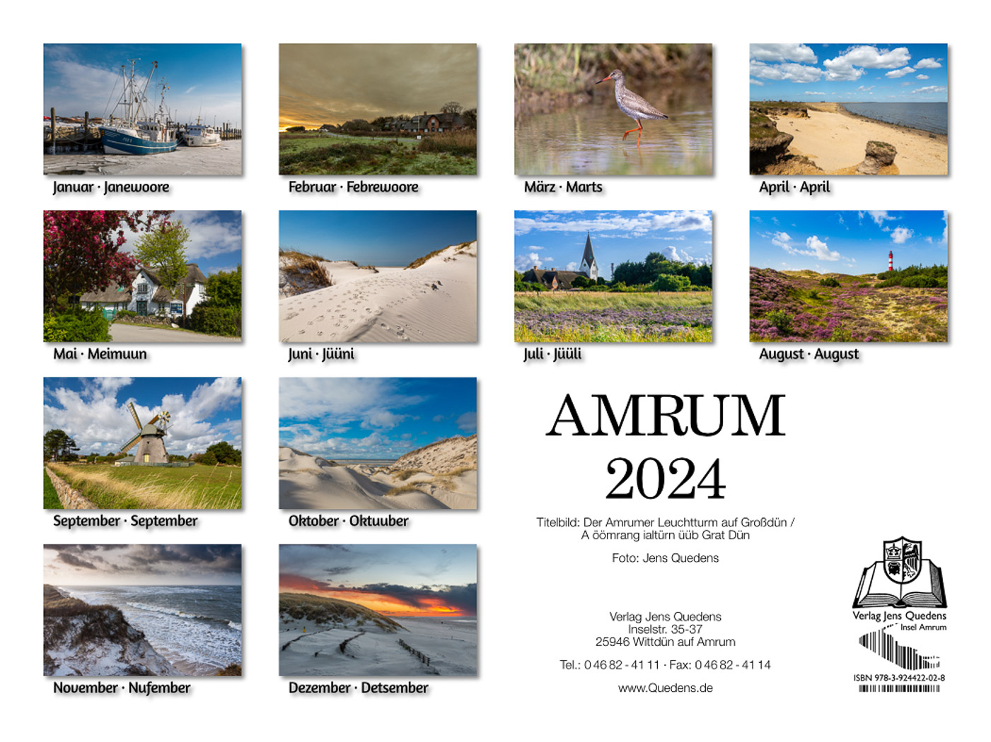 Amrum Kalender 2024