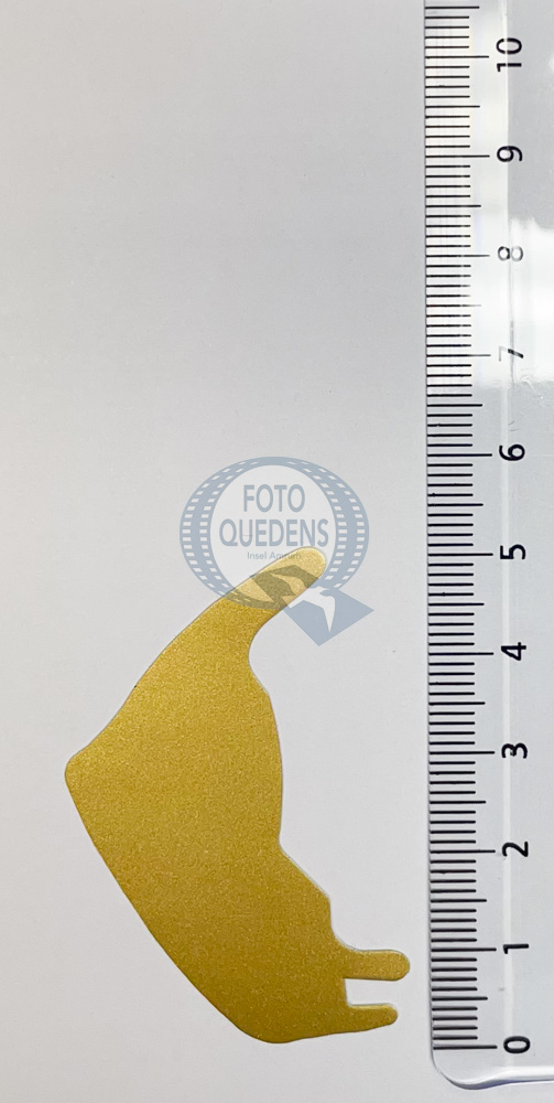 Autoaufkleber Insel Amrum 5cm gold