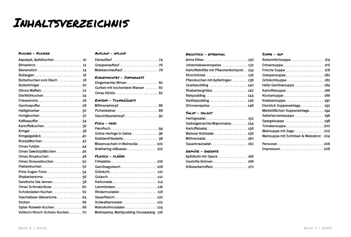 Amrumer Rezepte - Ualang Öömrang Köögin