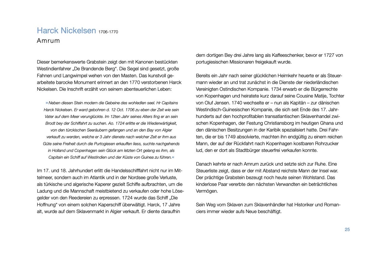 Harck Nickelsen, Amrum