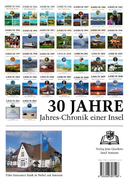 Amrum 2012 – Jahres-Chronik einer Insel - Rückseite